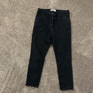Abercrombie & Fitch Women's High Rise Black Jeans